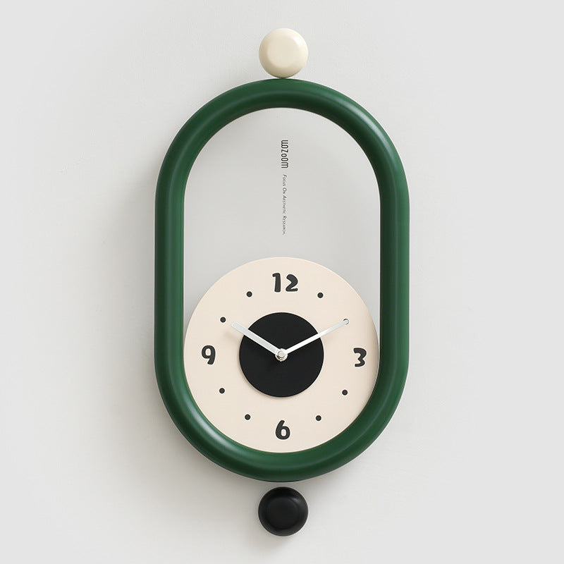 3D Long Pendulum Clock for Living Room SEPHIRA Green