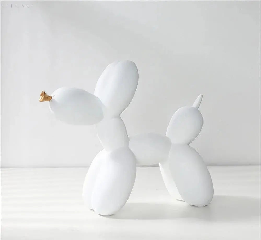 Balloon Ornament with Golden Snout SEPHIRA White