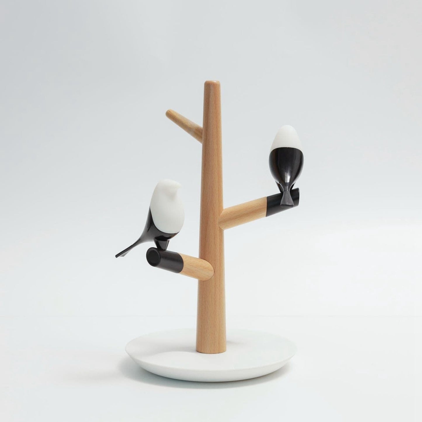 Bird's Lamp SEPHIRA White base + Beech wood EU