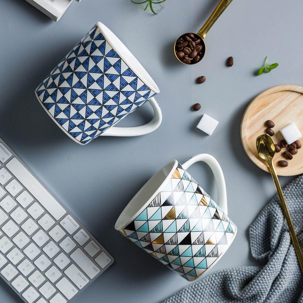 Euclid Mug SEPHIRA Blue Squares