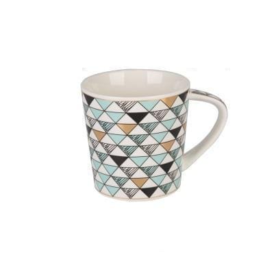 Euclid Mug SEPHIRA Teal Triangles