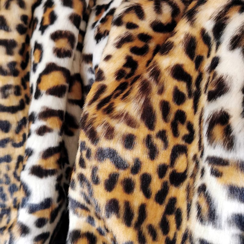 Fine Leopard Faux-Fur Blanket Throw SEPHIRA