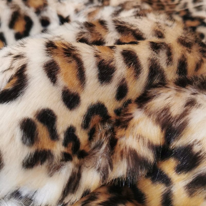 Fine Leopard Faux-Fur Blanket Throw SEPHIRA