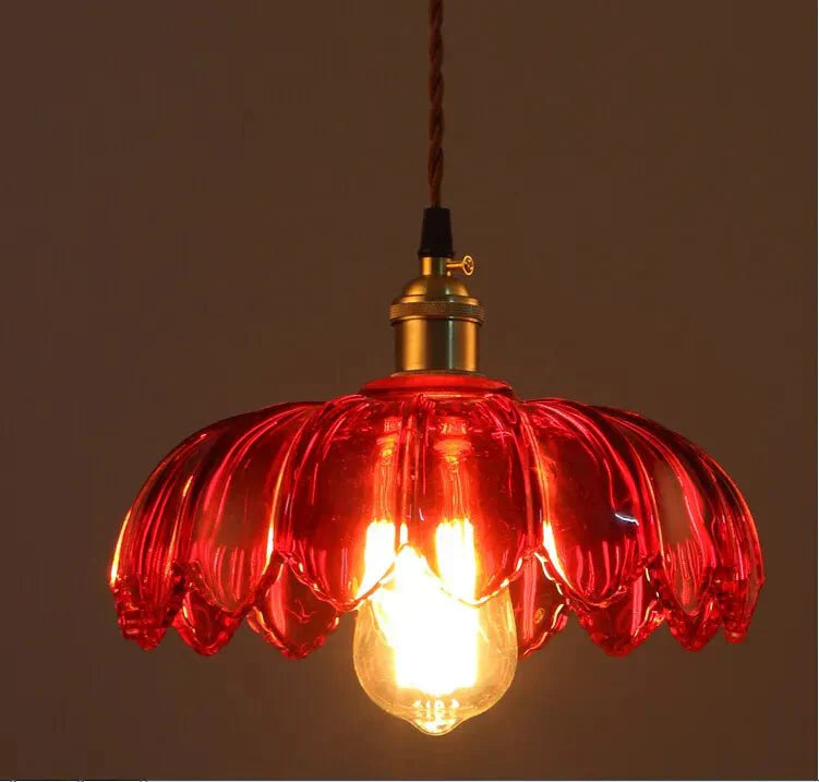 Flower Luxe Pendant Light SEPHIRA Red