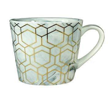 Gold Tile Mug SEPHIRA Light Green Euclid