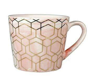 Gold Tile Mug SEPHIRA Pink Euclid