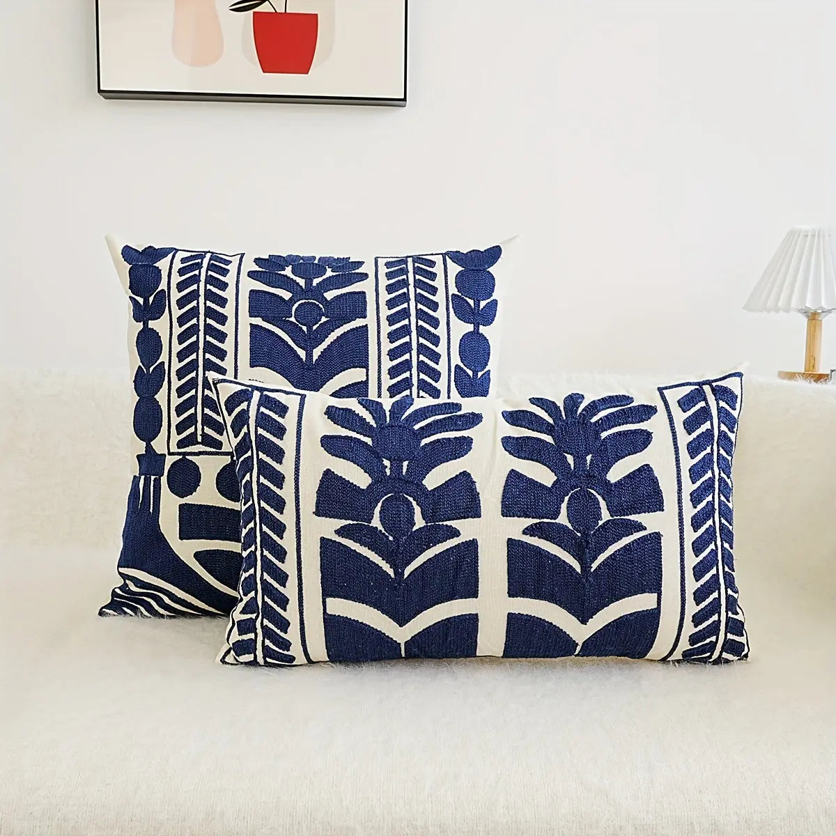 Japandic Style - Luxe Embroidered Cushion Cover SEPHIRA