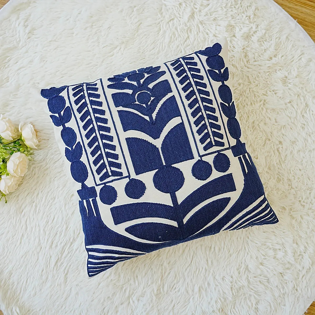 Japandic Style - Luxe Embroidered Cushion Cover SEPHIRA 50cm*50cm