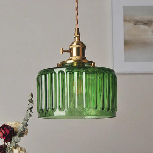 Vintage Crystal Pendant Lamp SEPHIRA Green Single head