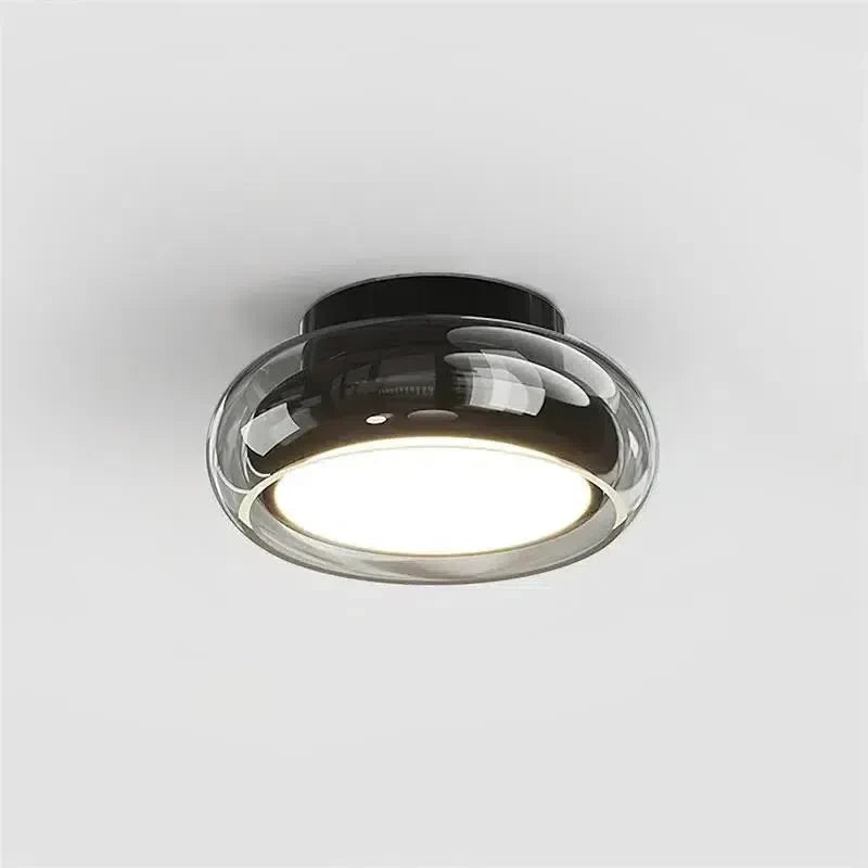 Vintage Small Acrylic LED Ceiling Light SEPHIRA Grey